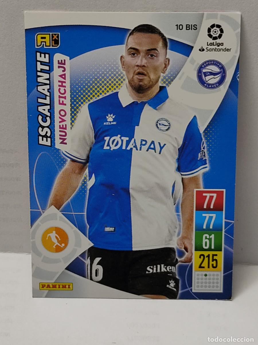 Fu&szlig;ball-Sticker: Cromo ADRENALYN 2021/2022 21 22 PANINI - NUEVO FICHAJE - ALAVES- ESCALANTE 10 BIS