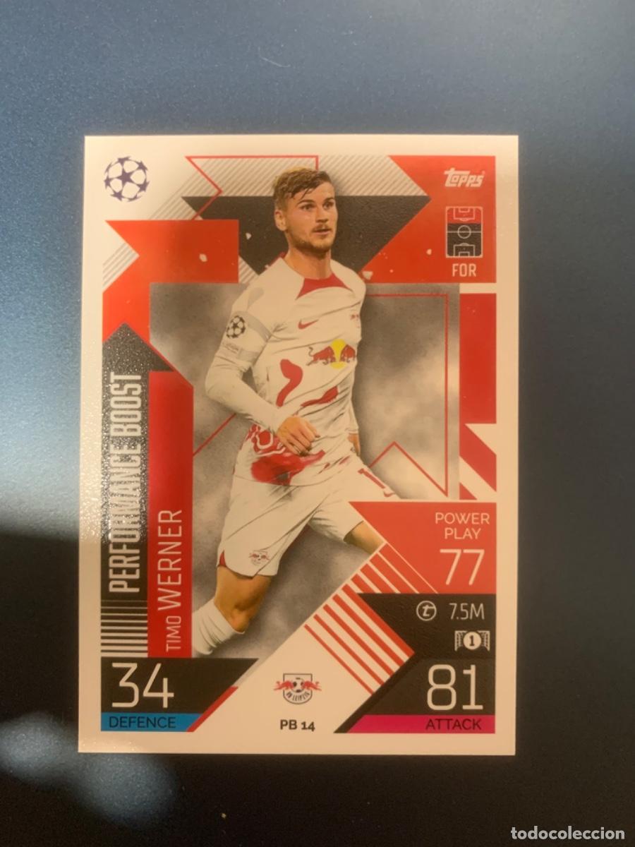 Cromos de f&uacute;tbol: PB14 werner (Leipzig) performance boost extra topps Match attax 22-23 - Foto 1