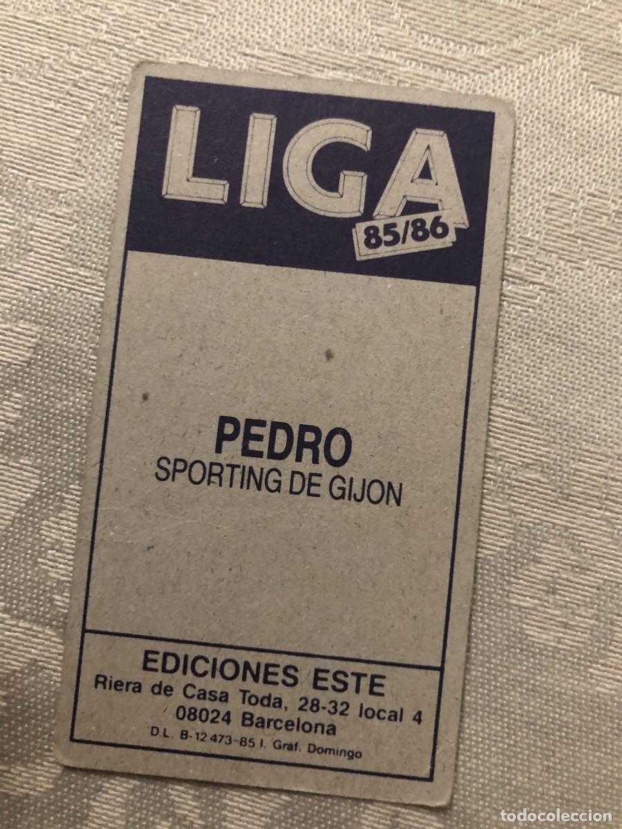 Cromos de f&uacute;tbol: PEDRO SPORTING DE GIJ&Oacute;N EDICIONES ESTE 85-86 - Foto 2