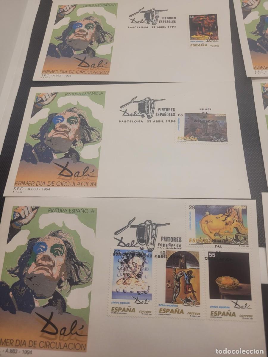 Cromos de f&uacute;tbol: 10 sobres DALI primer dia 1994 - Foto 5