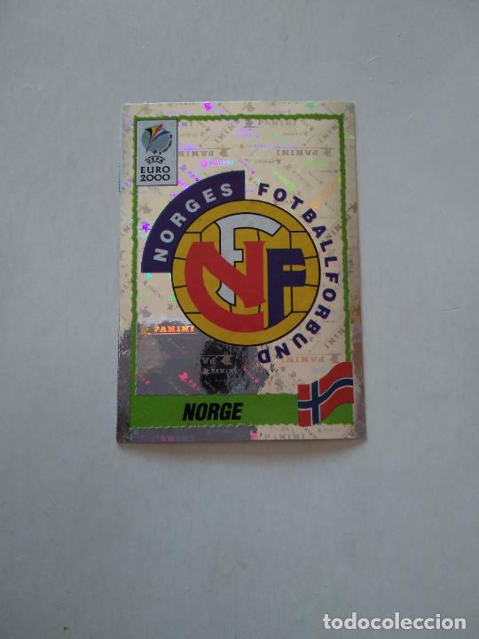 Cromos de F&uacute;tbol: 233 ESCUDO LOGO SELECCI&Oacute;N NORUEGA CROMO FUTBOL EUROCOPA 2000 EURO 2000 PANINI