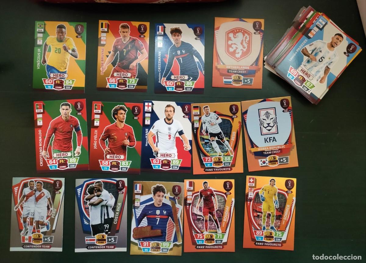 Cromos de F&uacute;tbol: LOTE 56 CARDS DIFERENTES ADRENALYN XL FIFA WORLD CUP QATAR 2022 PANINI