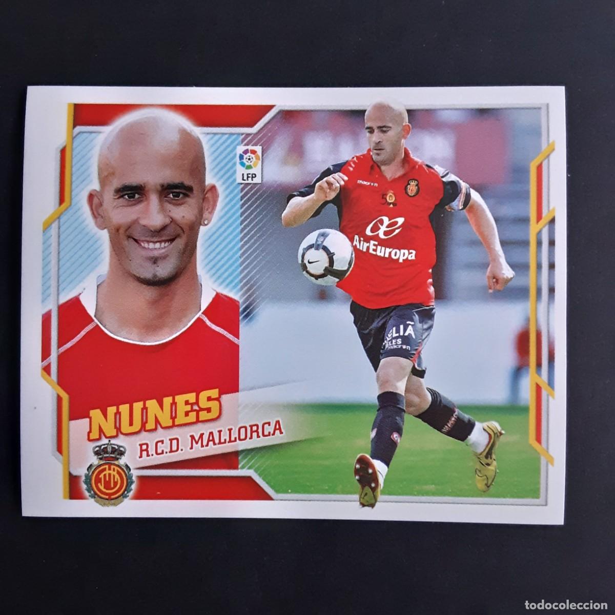 Fu&szlig;ball-Sticker: CROMO LIGA 2010 2011 10 11 COLECCIONES ESTE PANINI N&ordm;6 NUNES-MALLORCA NUNCA PEGADO