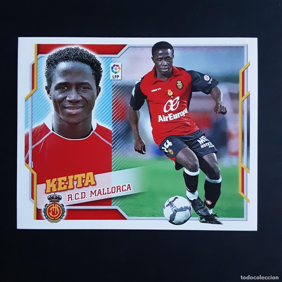 Cromos de f&uacute;tbol: CROMO LIGA 2010 2011 10 11 COLECCIONES ESTE PANINI N&ordm;14B KEITA-MALLORCA NUNCA PEGADO