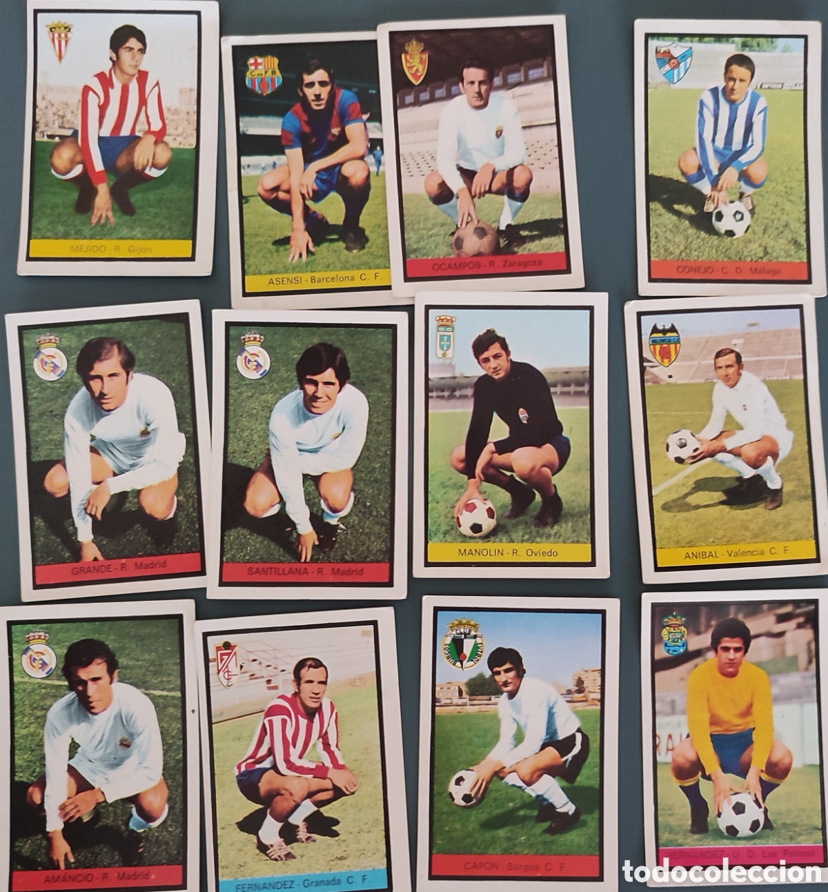 Cromos de f&uacute;tbol: Lote de 19 cromos Liga 1972-1973.Fher.Buen estado