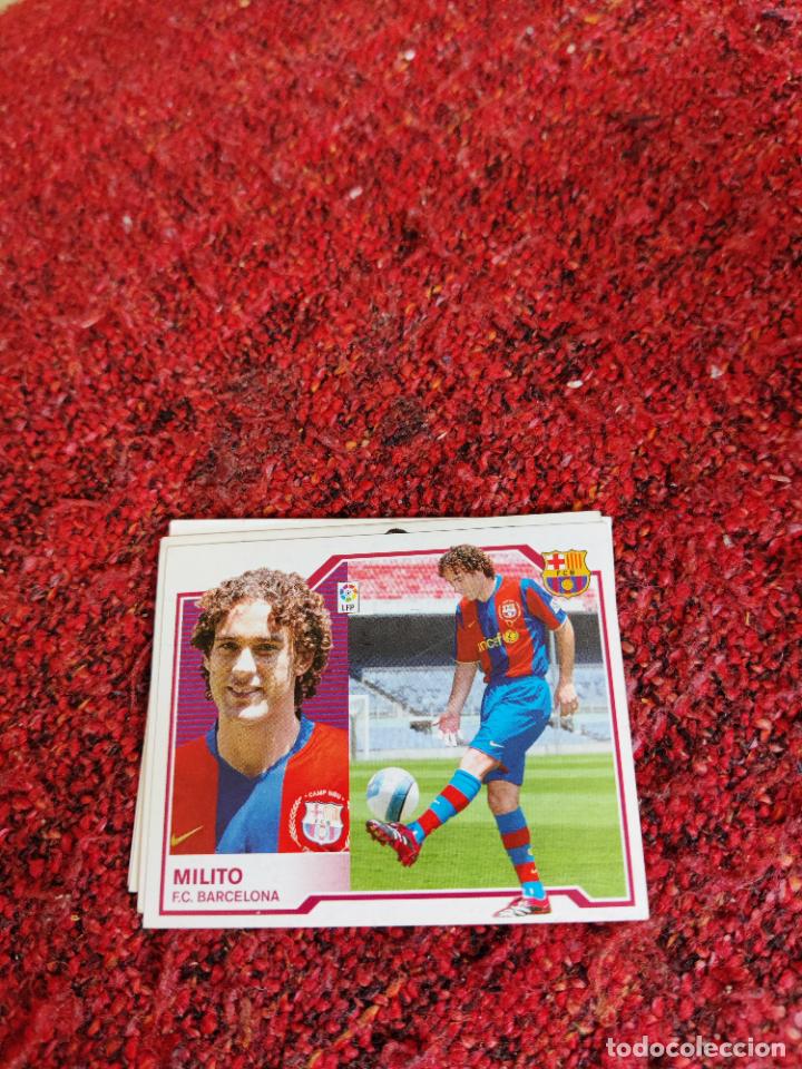 Fu&szlig;ball-Sticker: milito barcelona fichaje 12 este 2007 2008 07 08 sin pegar