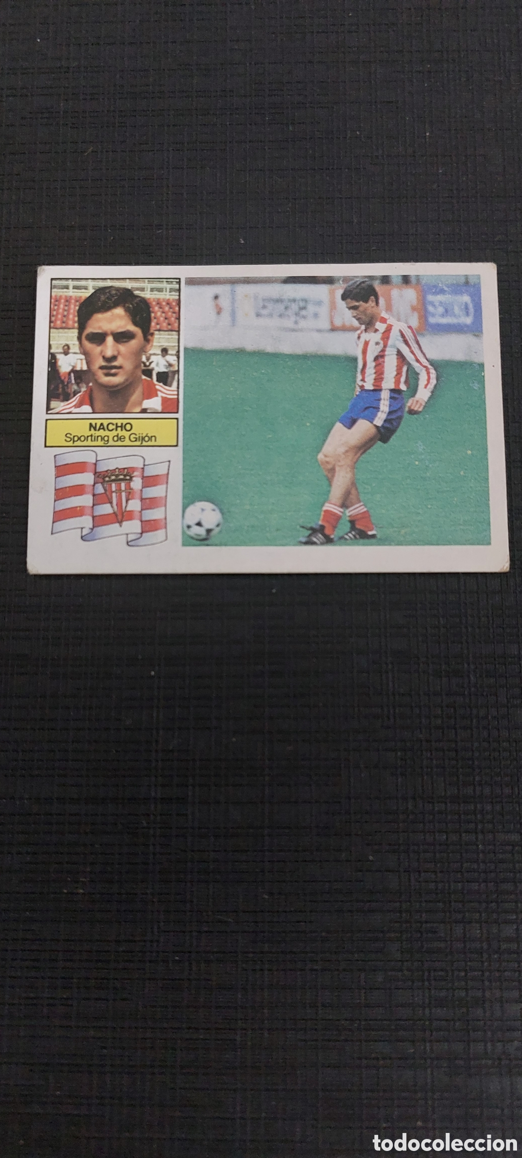 Cromos de f&uacute;tbol: Nacho coloca sporting gijon 82/83 - Foto 1