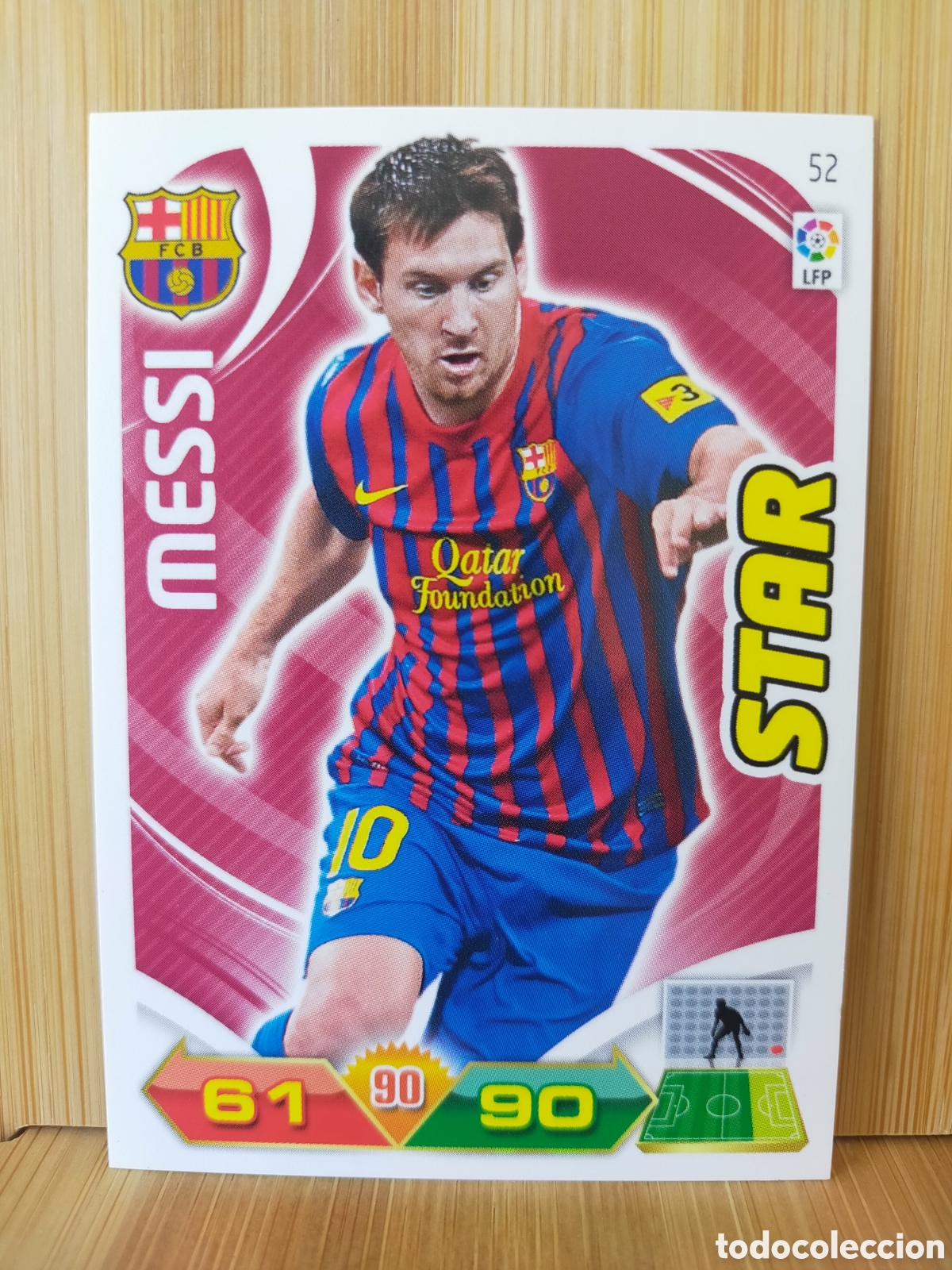 Cromos de F&uacute;tbol: 2011 2012 11 12 CARTA CROMO EN BUEN ESTADO ADRENALYN XL STAR MESSI N 52