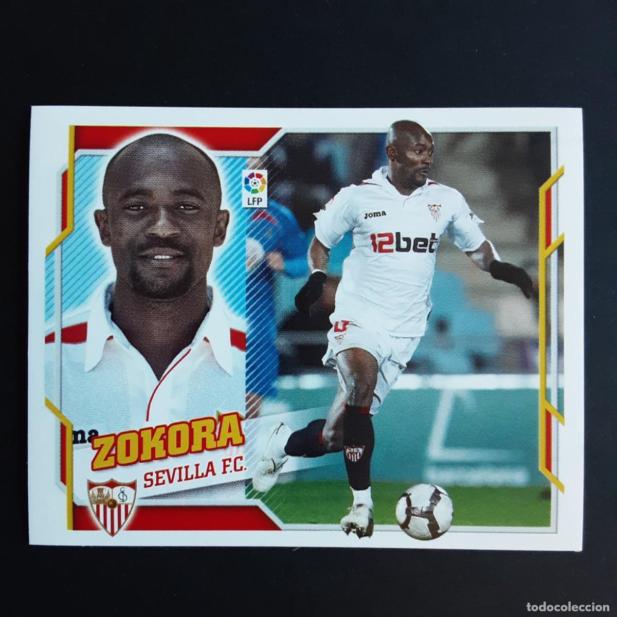 Cromos de Futebol: CROMO LIGA 2010 2011 10 11 COLECCIONES ESTE PANINI N&ordm;11 ZOKORA-SEVILLA NUNCA PEGADO