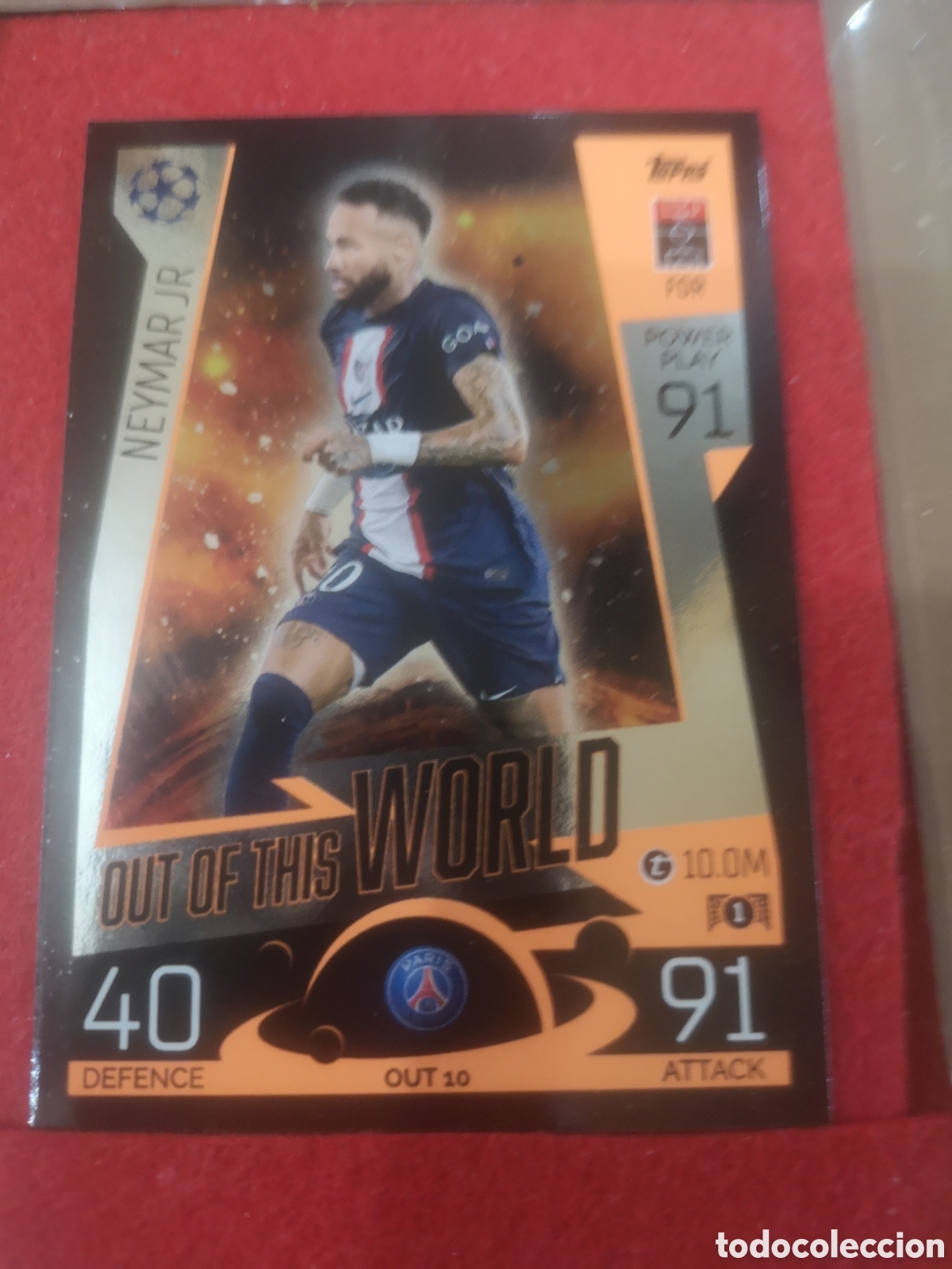 Cromos de F&uacute;tbol: MATCH ATTAX EXTRA 2022 2023 OUT OF THIS WORLD NEYMAR - PARIS SAINT GERMAN OUT 10