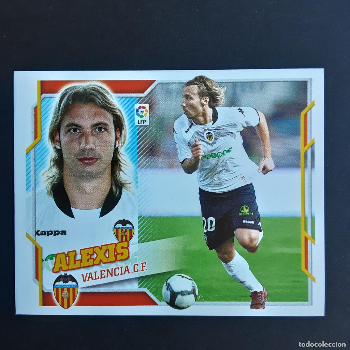 Football Stickers: CROMO LIGA 2010 2011 10 11 COLECCIONES ESTE PANINI N&ordm;4 ALEXIS-VALENCIA NUNCA PEGADO