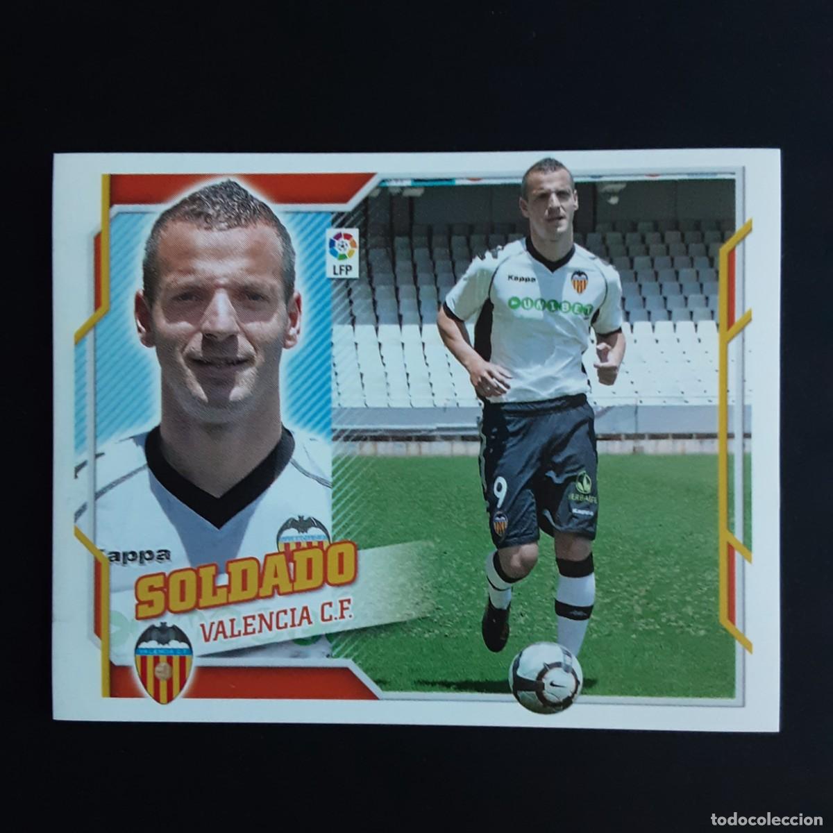 Figurine di Calcio: CROMO LIGA 2010 2011 10 11 COLECCIONES ESTE PANINI N&ordm;16 SOLDADO-VALENCIA NUNCA PEGADO