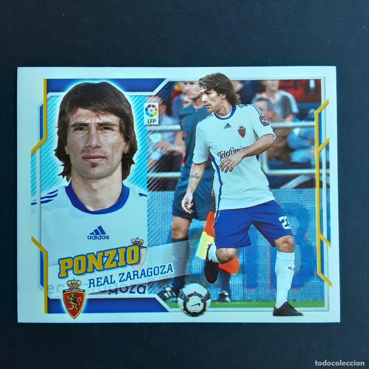 Fu&szlig;ball-Sticker: CROMO LIGA 2010 2011 10 11 COLECCIONES ESTE PANINI N&ordm;8 PONZIO-ZARAGOZA NUNCA PEGADO
