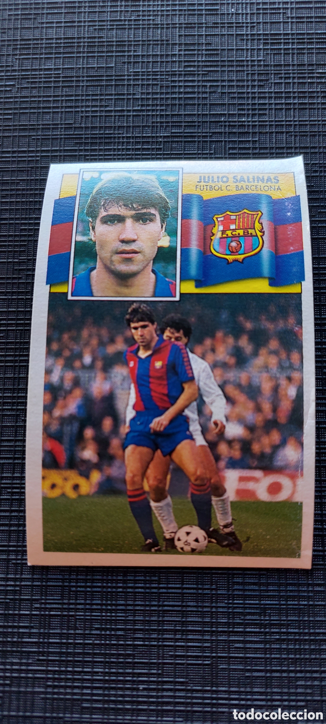 Cromos de f&uacute;tbol: Julio salinas Barcelona sin pegar - Foto 1