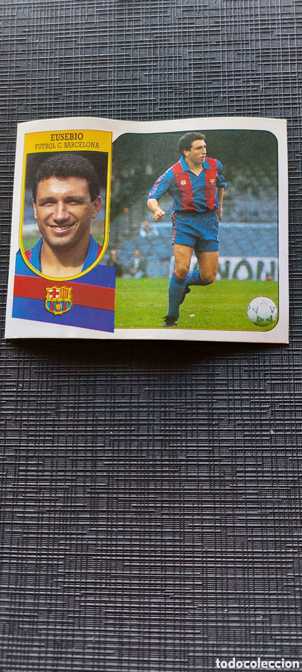 Cromos de f&uacute;tbol: Eusebio barcelona 91/92 - Foto 1