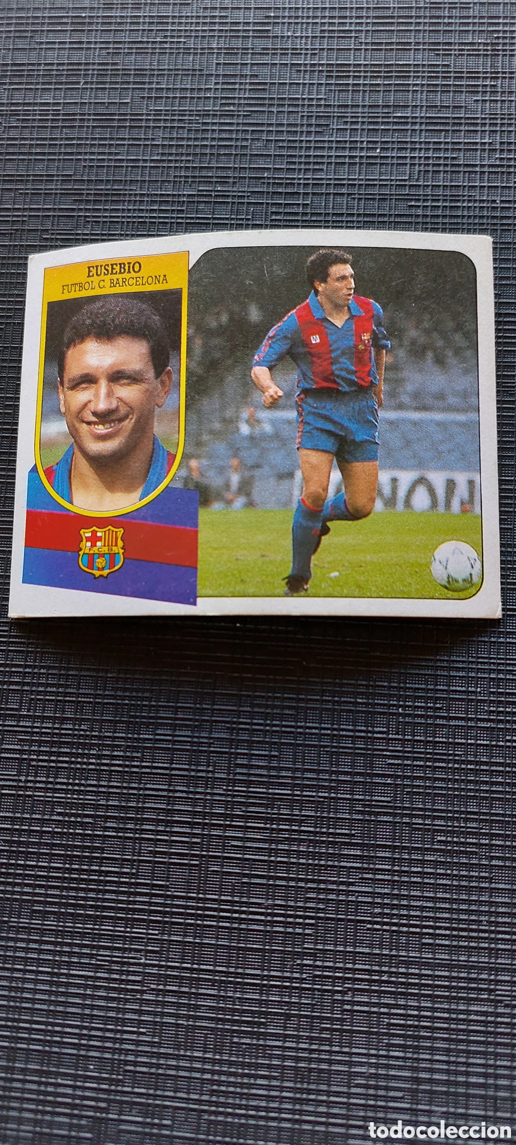 Cromos de f&uacute;tbol: Eusebio barcelona 91/92 - Foto 1