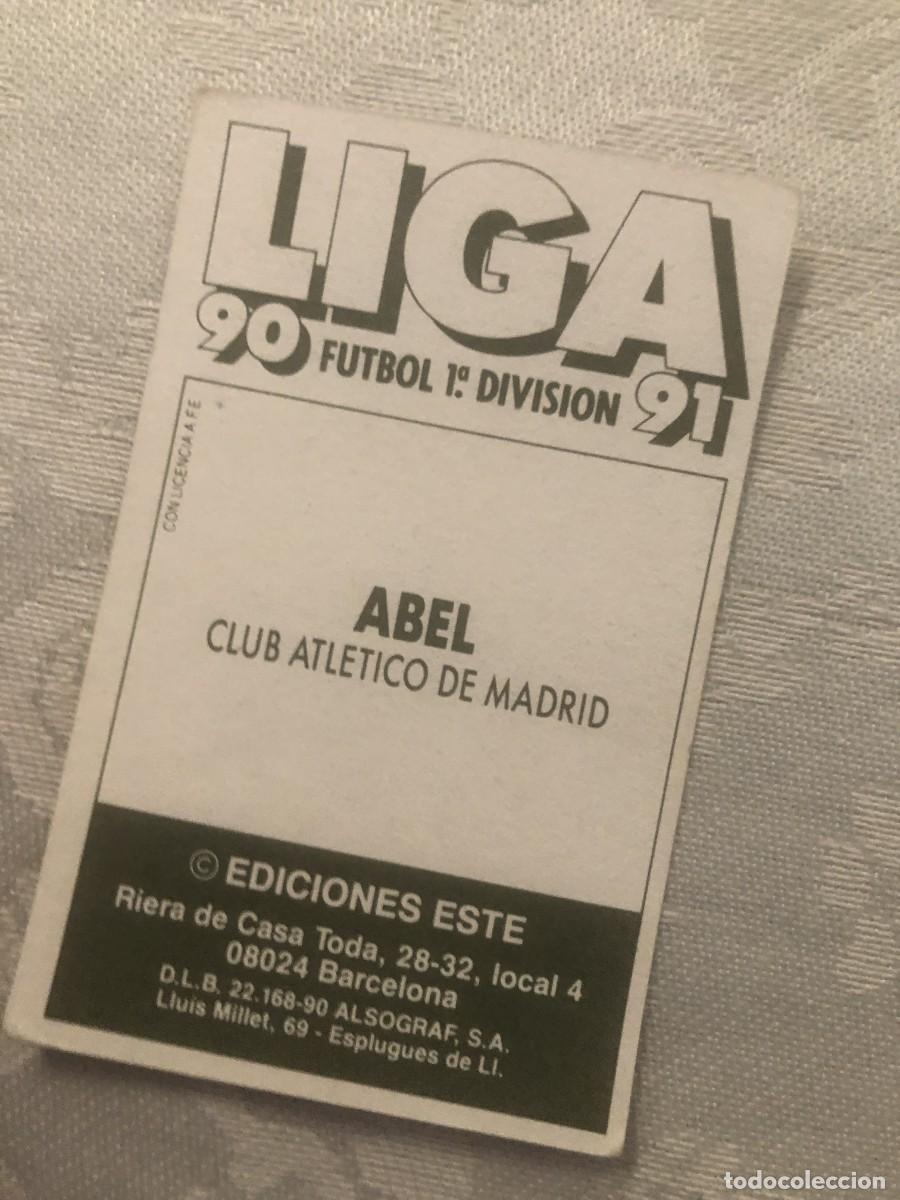 Cromos de f&uacute;tbol: ABEL AT MADRID EDICIONES ESTE 1990-91 - 90/91 - Foto 2