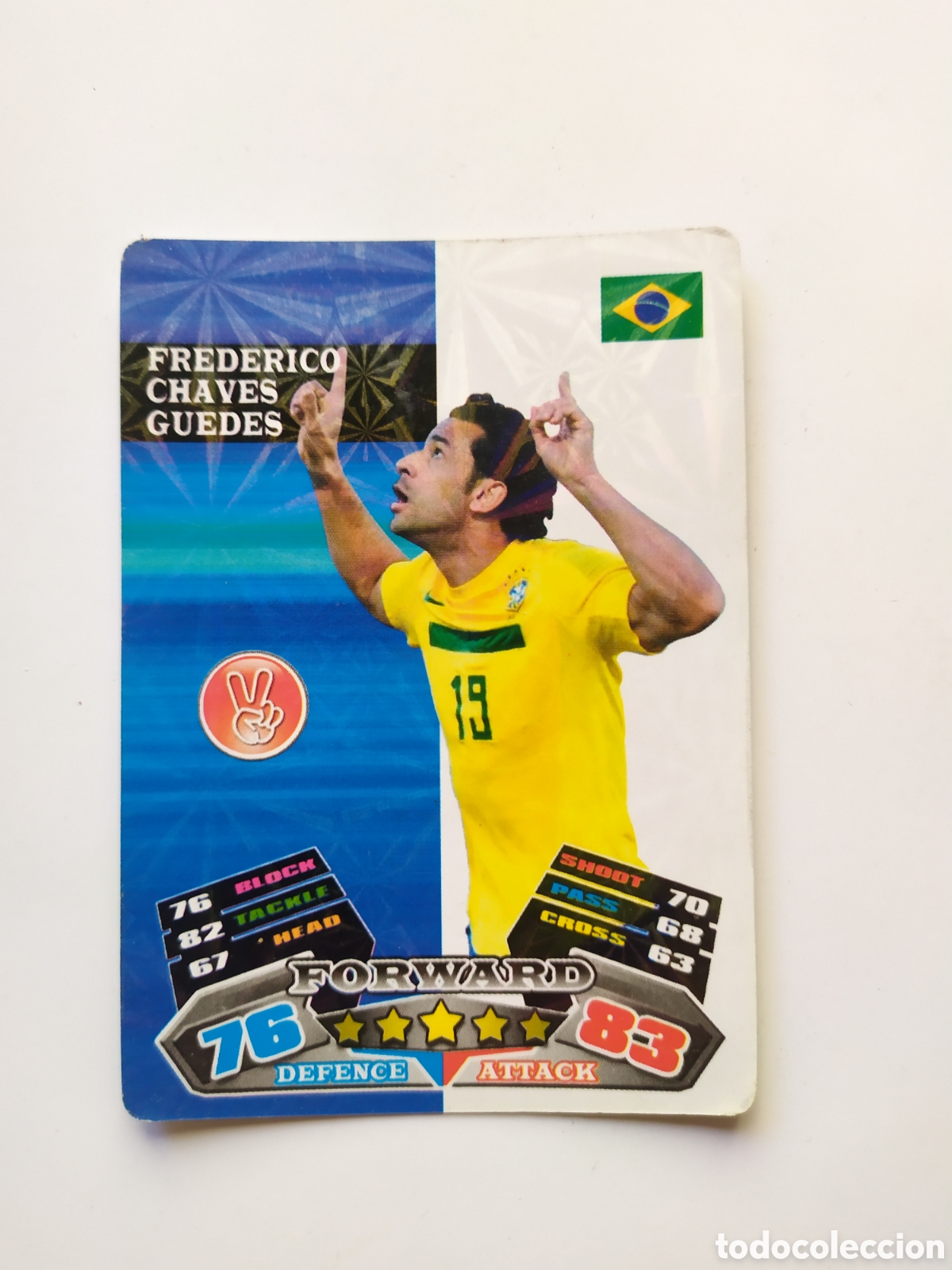 Cromos de f&uacute;tbol: World Cup Brasil 2014 Fred Brasil - Foto 1