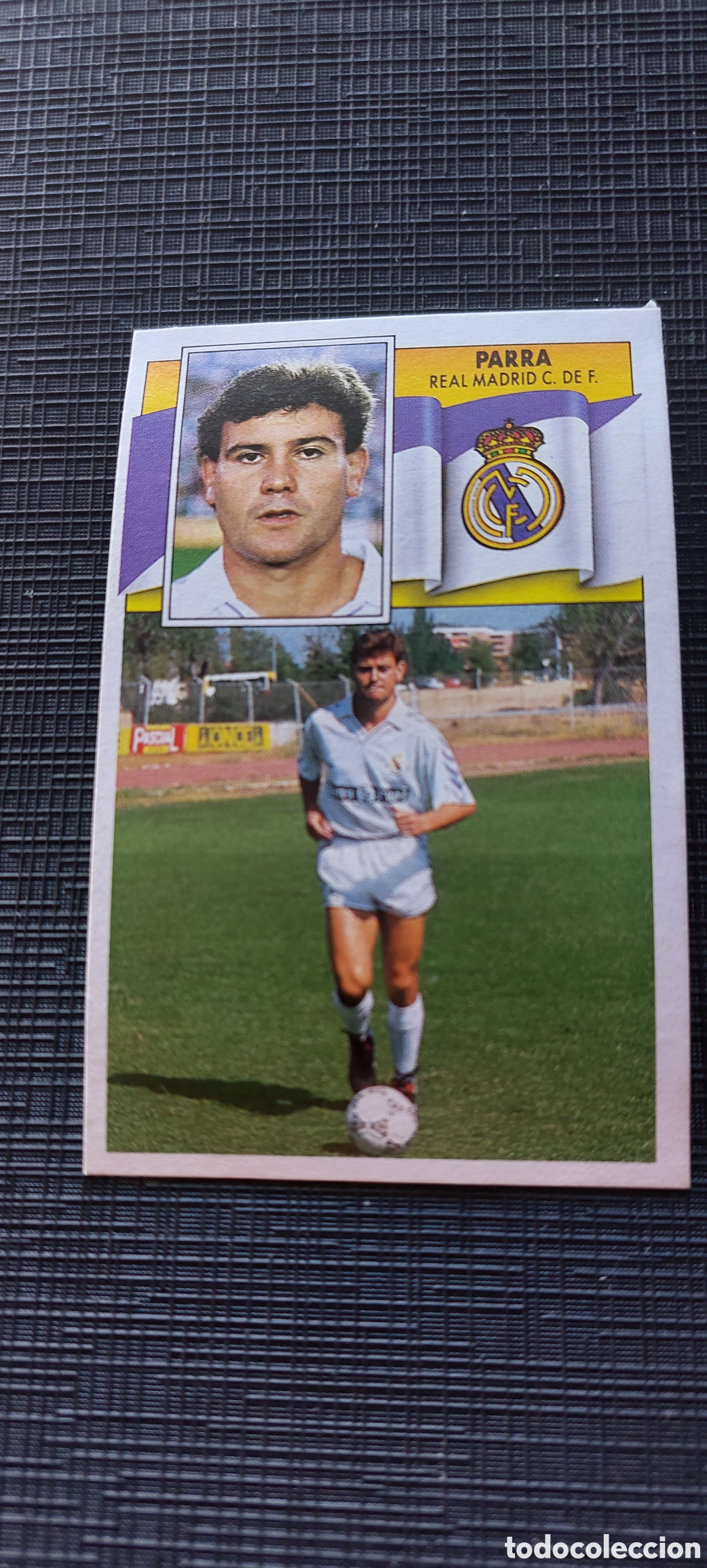 Cromos de f&uacute;tbol: Parra real madrid 90/91 - Foto 1