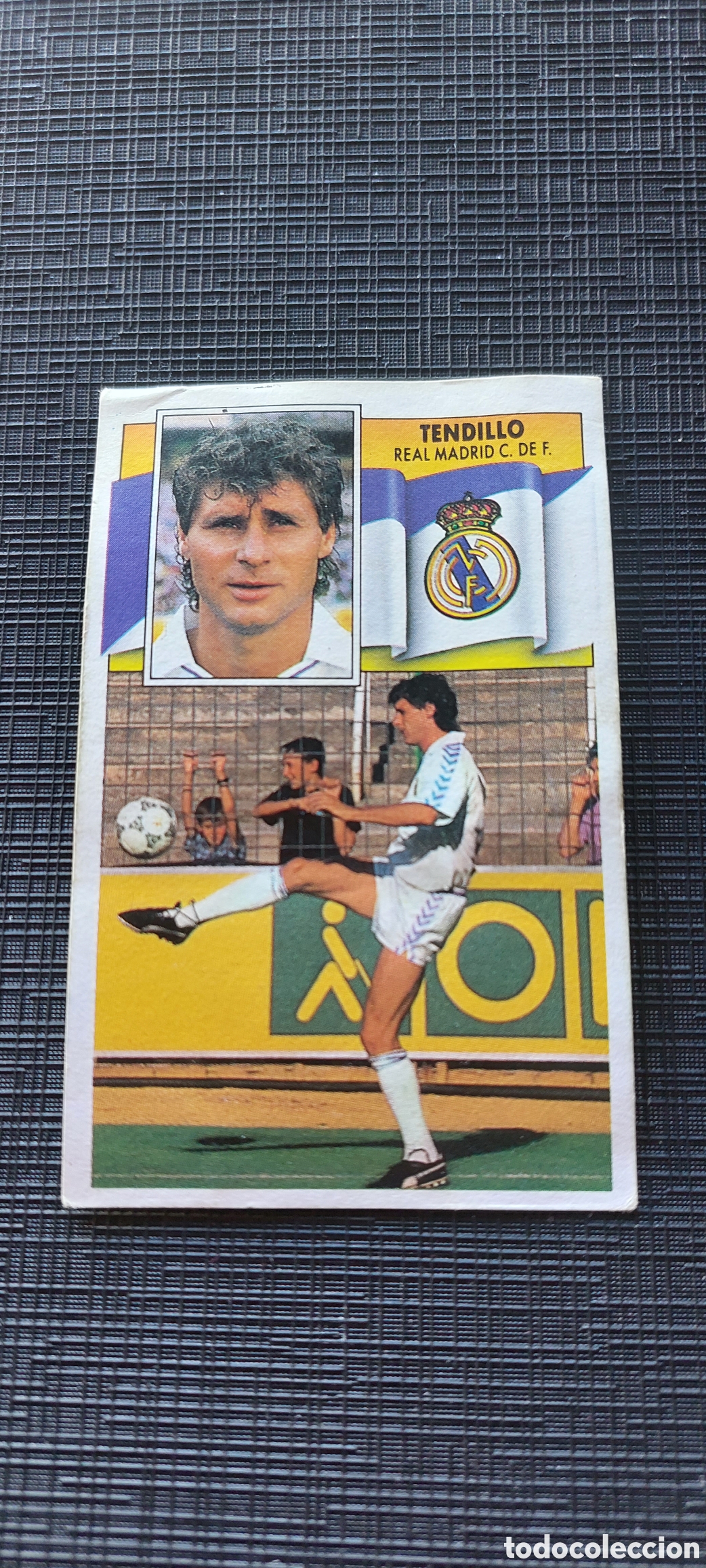 Cromos de f&uacute;tbol: Tendillo real madrid 90/91 - Foto 1