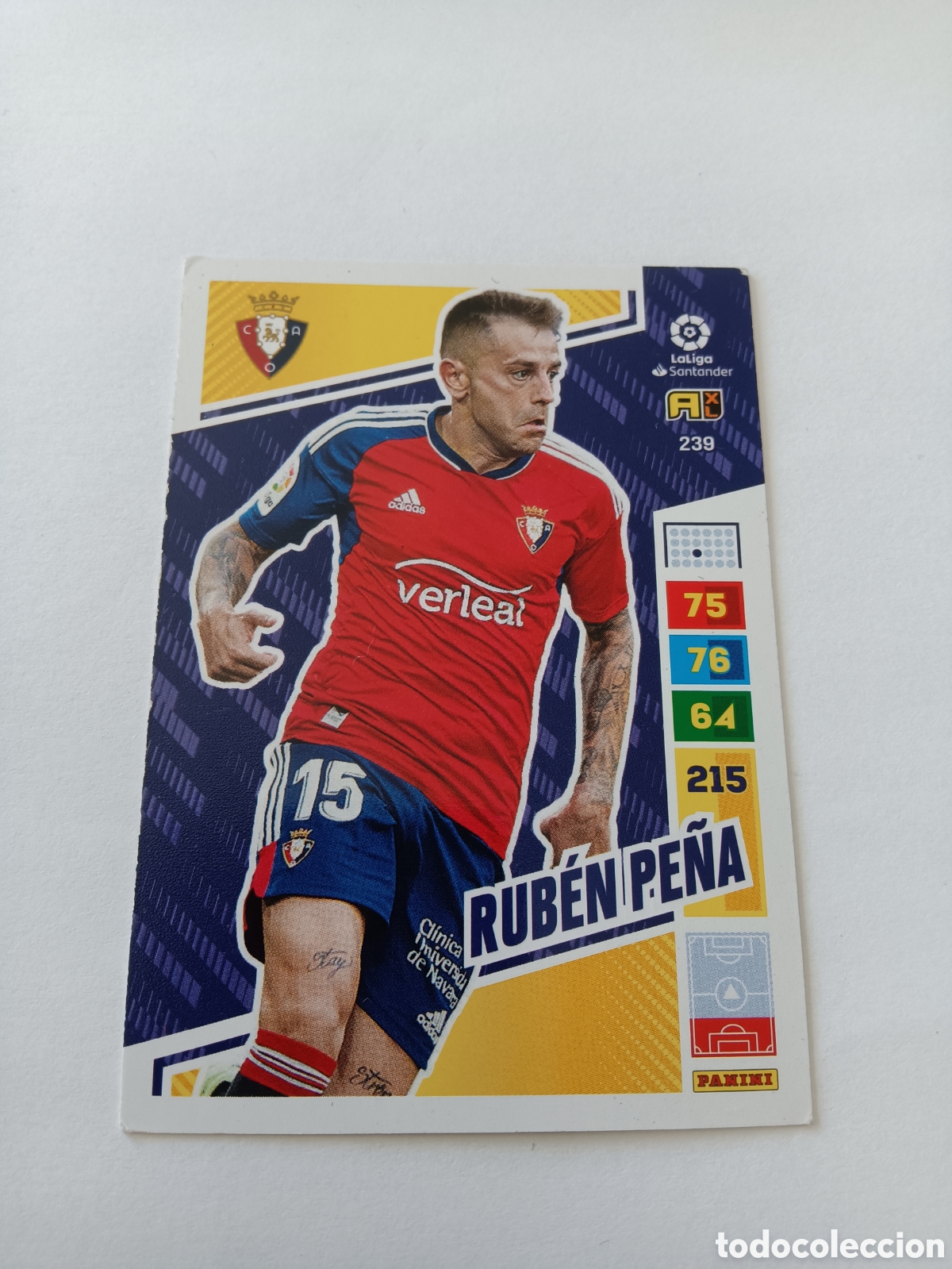 Figurine di Calcio: 239 Rub&eacute;n Pe&ntilde;a Osasuna Adrenalyn XL 2022 2023