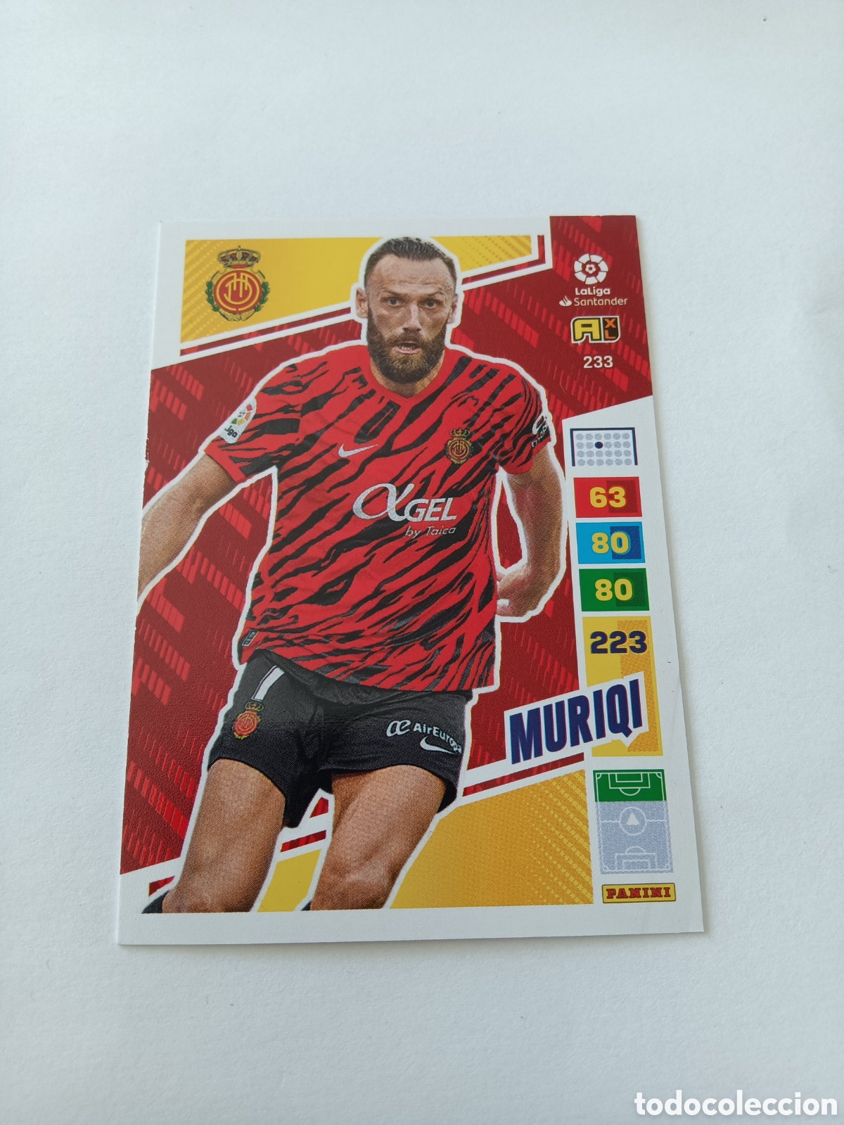 Fu&szlig;ball-Sticker: 233 Muriqi Mallorca Adrenalyn XL 2022 2023