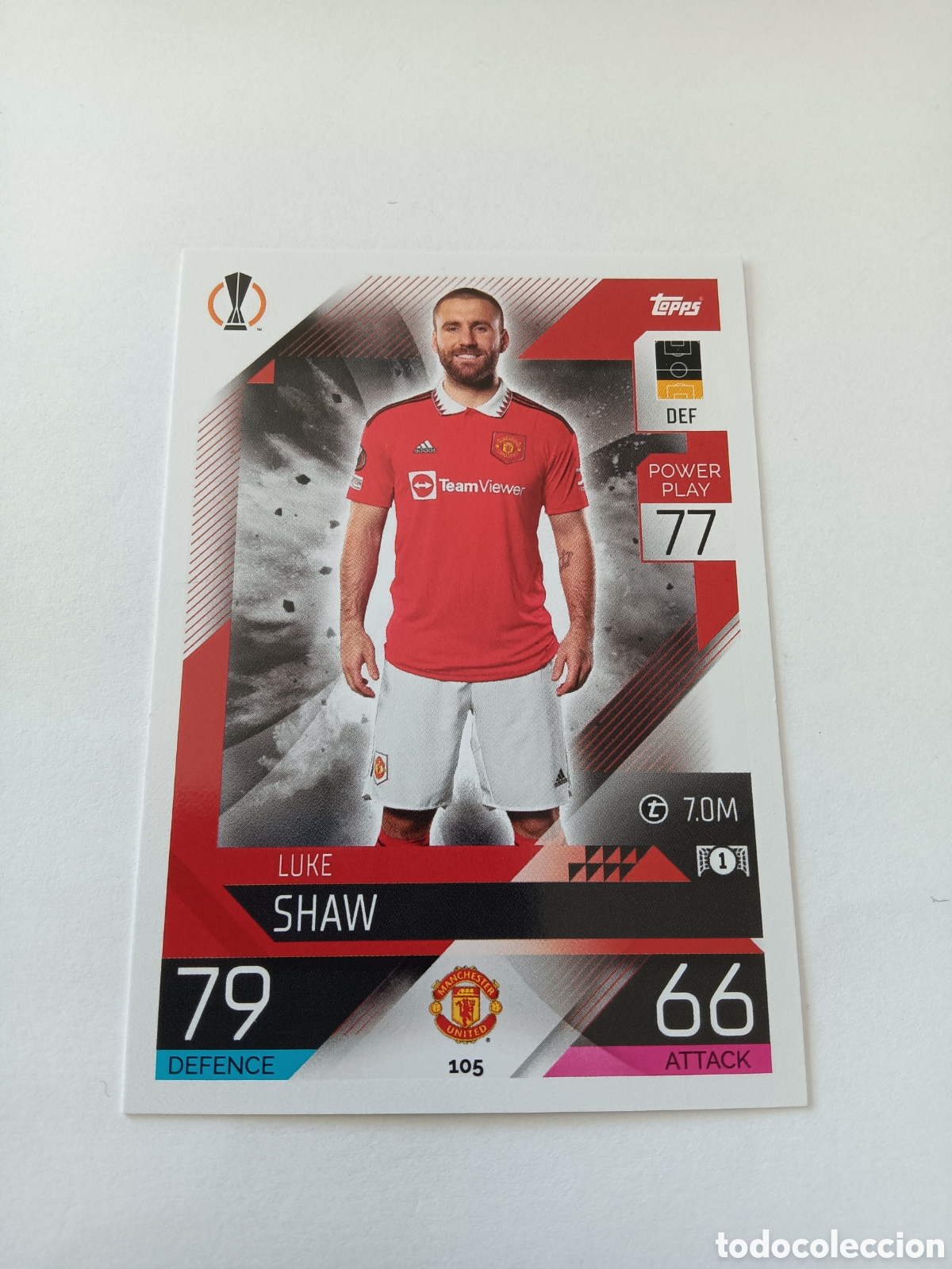 Cromos de Futebol: 105 Shaw Manchester Topps Match Attax 22/23