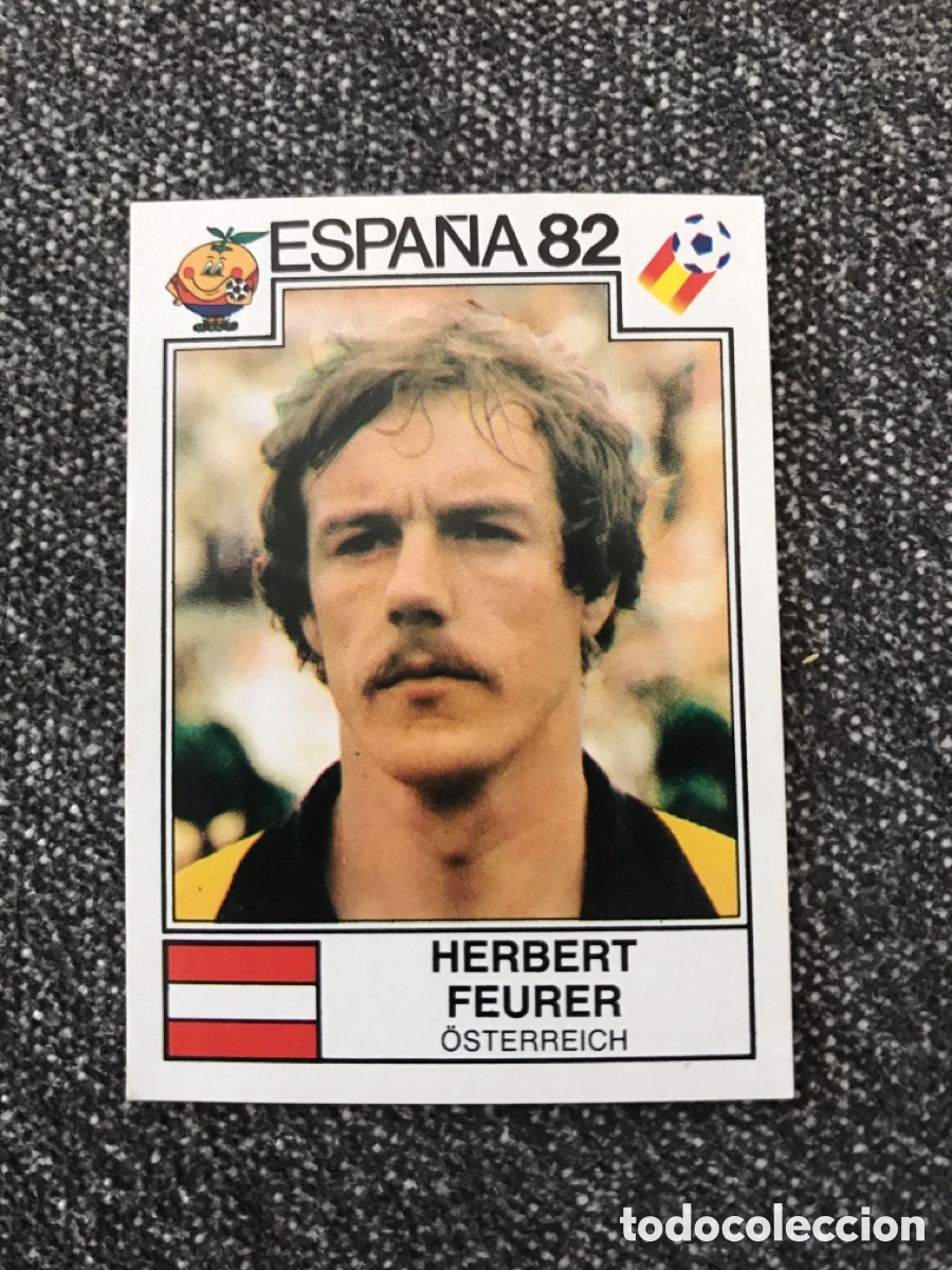 Cromos de F&uacute;tbol: Cromo panini mundial Espa&ntilde;a 82 n&uacute;mero 130 Feurer - Sticker album world cup Spain 1982