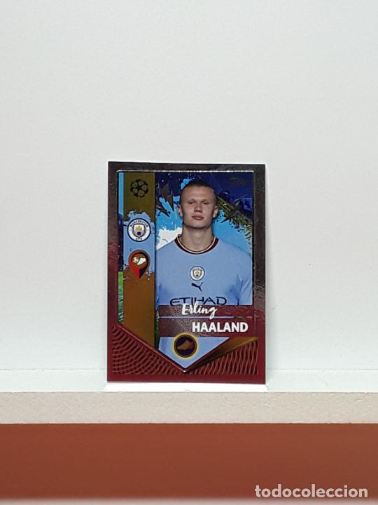 Cromos de f&uacute;tbol: CHAMPIONS LEAGUE STICKER 2022 2023 22 23 ALBUM TOPPS FUTBOL N 330 MANCHESTER CITY ERLING HAALAND