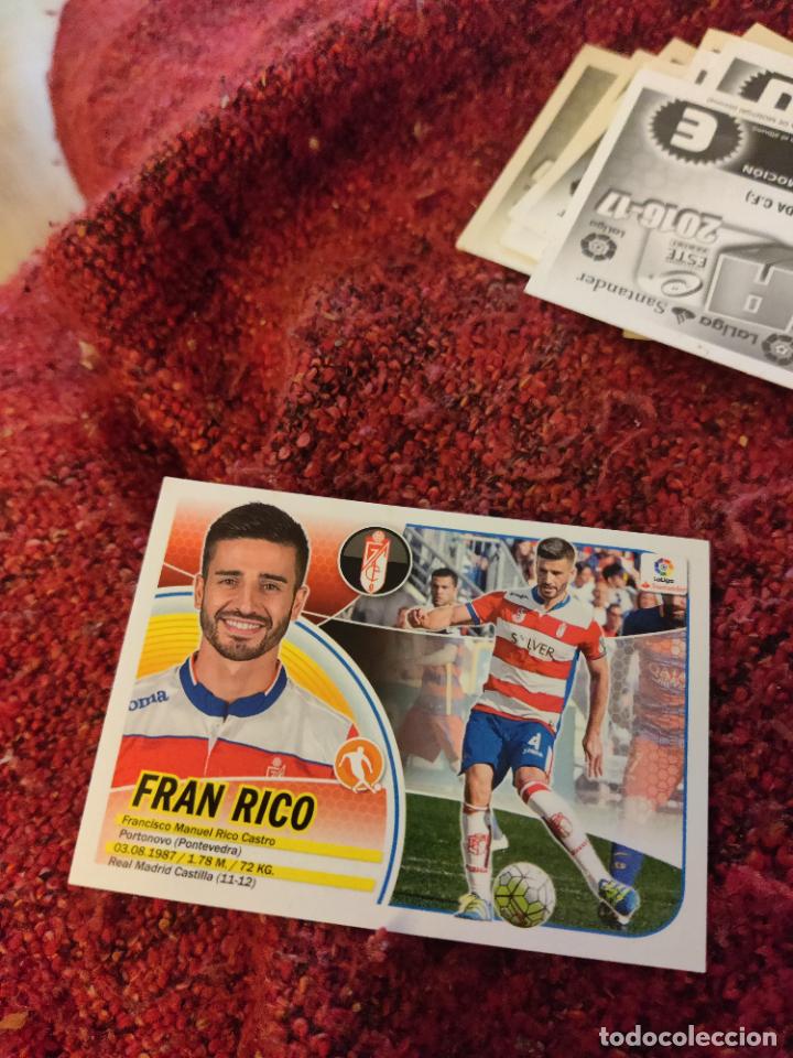 Cromos de f&uacute;tbol: fran rico granada este2016 2016 2017 sin pegar - Foto 1