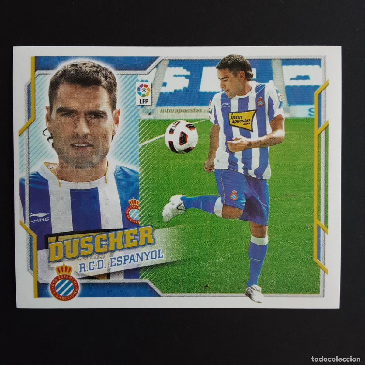 Fu&szlig;ball-Sticker: CROMO LIGA 2010 2011 10 11 COLECCIONES ESTE PANINI FICHAJE N&ordm;55 DUSCHER-ESPANYOL NUNCA PEGADO