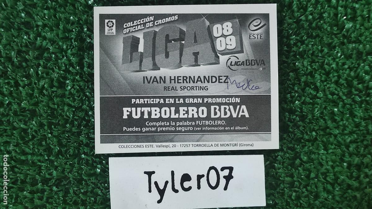 Cromos de f&uacute;tbol: IVAN HERNANDEZ SPORTING LIGA ESTE 08-09 - Foto 2