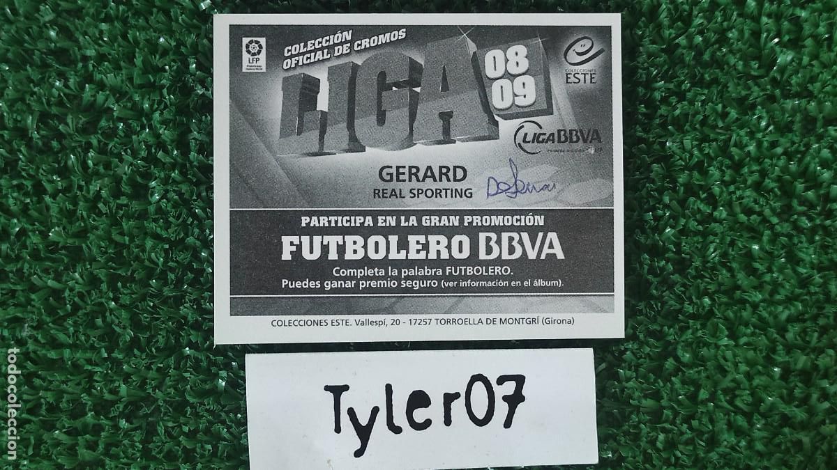Cromos de f&uacute;tbol: GERARD SPORTING LIGA ESTE 08-09 - Foto 2
