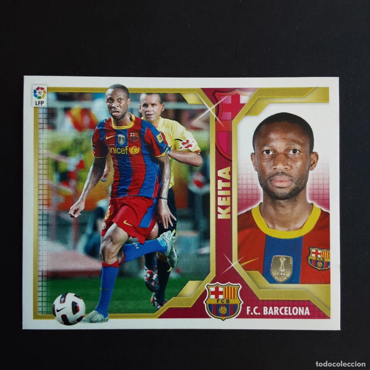 Cromos de F&uacute;tbol: CROMO LIGA 2011 2012 11 12 COLECCIONES ESTE PANINI N&ordm;10A KEITA-BARCELONA NUNCA PEGADO