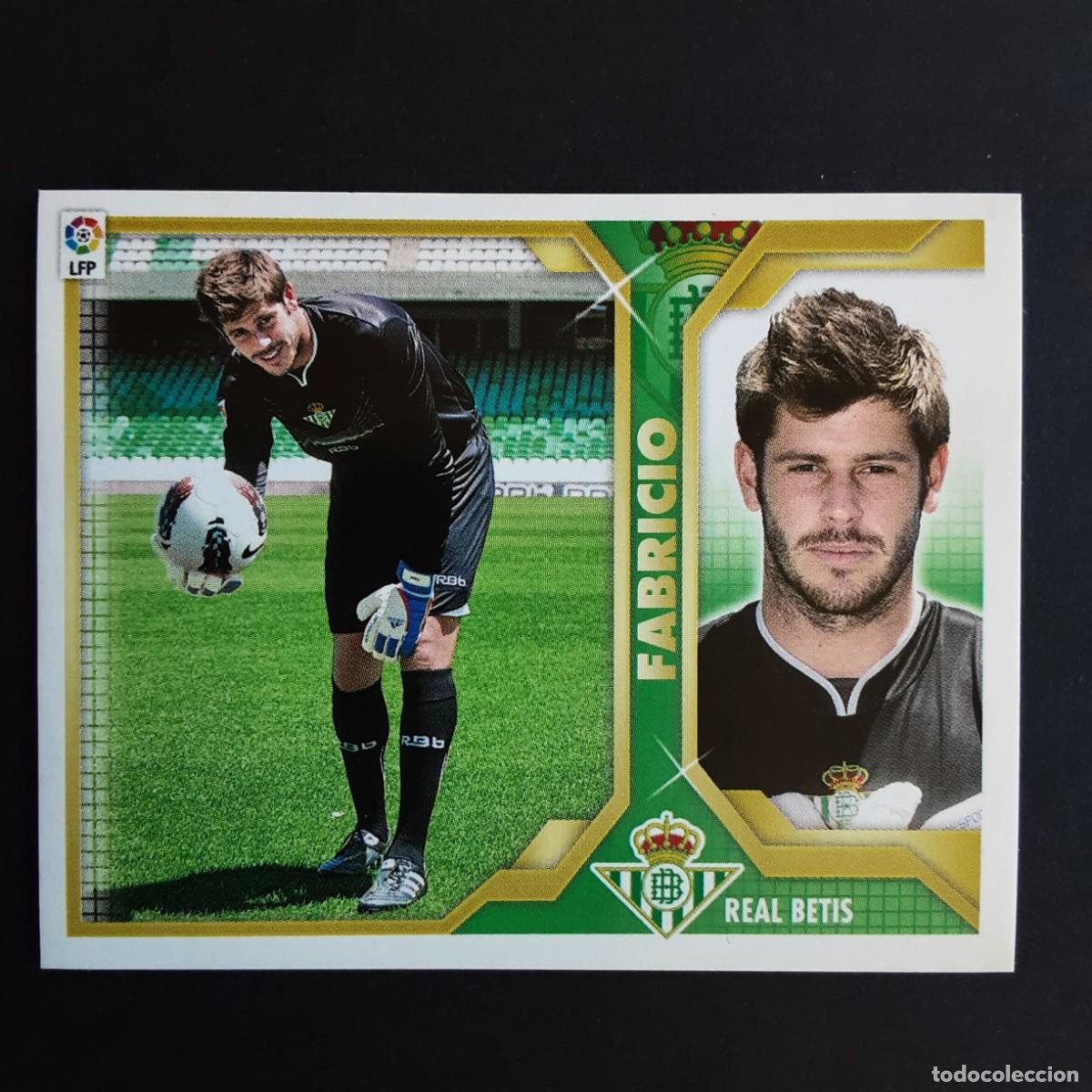 Cromos de F&uacute;tbol: CROMO LIGA 2011 2012 11 12 COLECCIONES ESTE PANINI N&ordm;2A FABRICIO-BETIS NUNCA PEGADO
