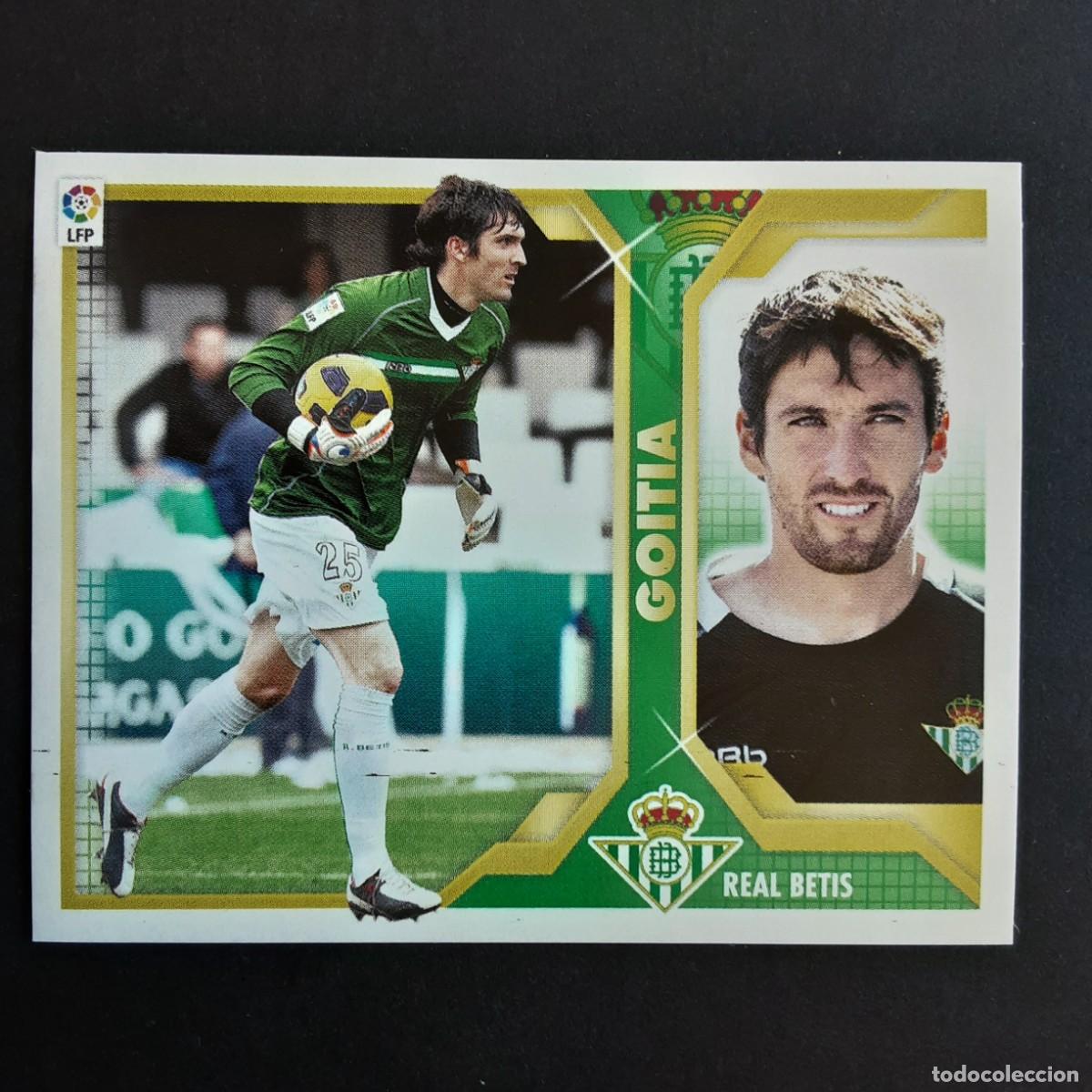 Cromos de F&uacute;tbol: CROMO LIGA 2011 2012 11 12 COLECCIONES ESTE PANINI N&ordm;2B GOITIA-BETIS NUNCA PEGADO