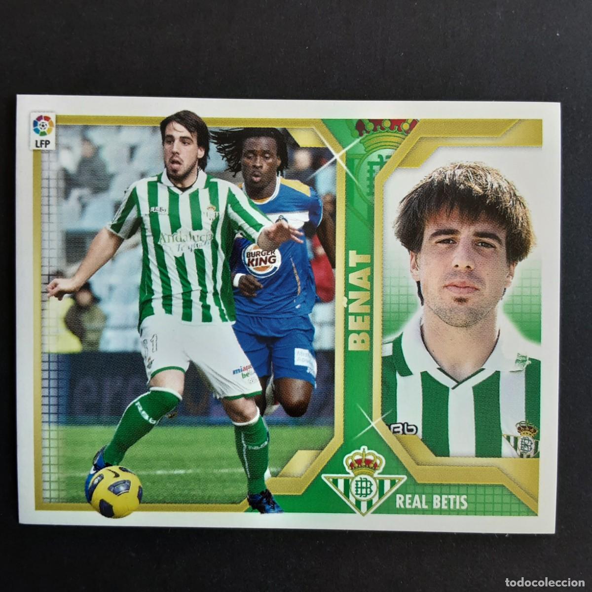 Cromos de F&uacute;tbol: CROMO LIGA 2011 2012 11 12 COLECCIONES ESTE PANINI N&ordm;10A BE&Ntilde;AT-BETIS NUNCA PEGADO