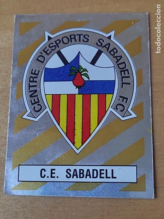 Figurine di Calcio: SABADELL ESCUDO PLATEADO PANINI CROMO CON TRASERA VER FOTOS N&ordm; 272 FUTBOL 88