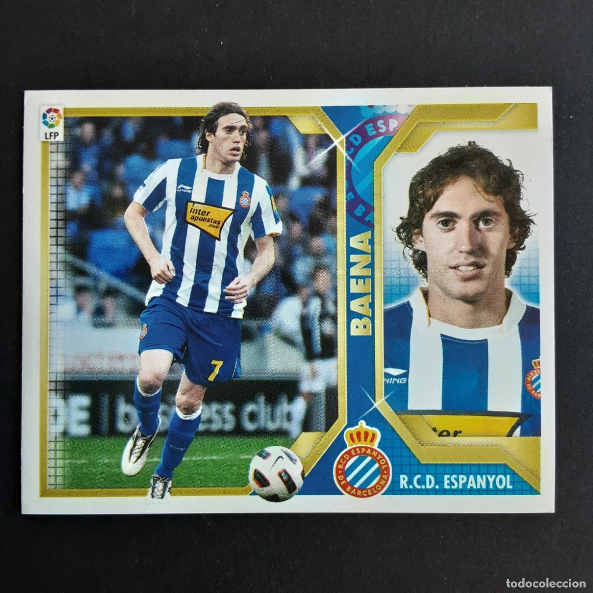 Cromos de F&uacute;tbol: CROMO LIGA 2011 2012 11 12 COLECCIONES ESTE PANINI N&ordm;9 BAENA-ESPANYOL NUNCA PEGADO