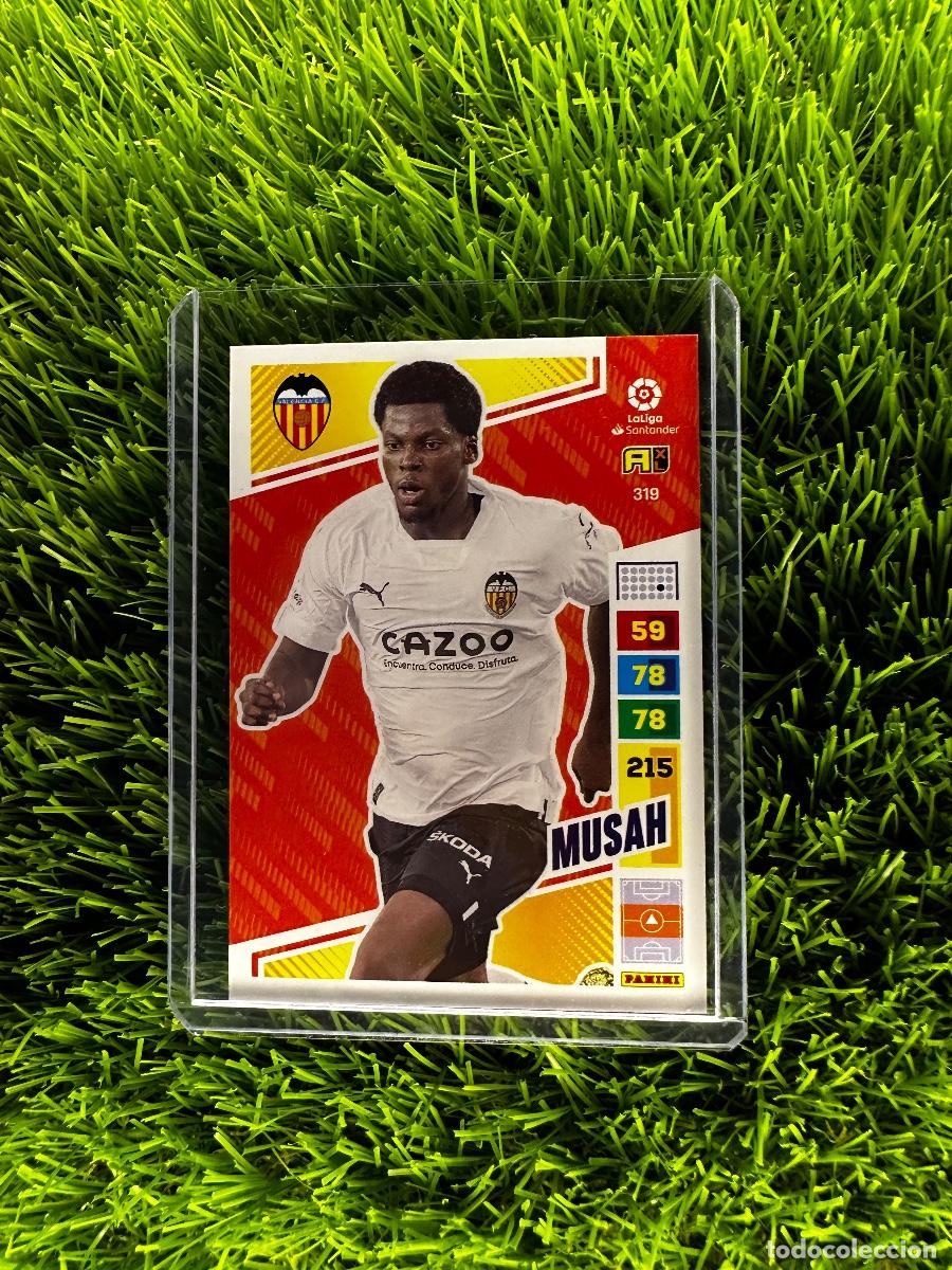 Cromos de f&uacute;tbol: N&ordm; 319 Musah Valencia CF Adrenalyn XL 22 23