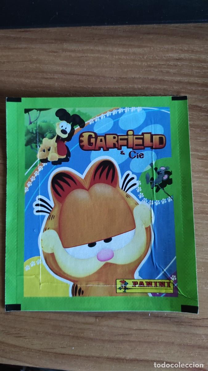 Cromos de f&uacute;tbol: Garfield, sobre cromos vac&iacute;o. Panini - Foto 1