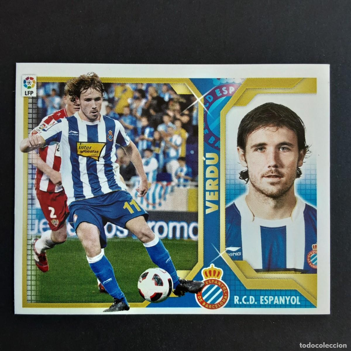 Football Stickers: CROMO LIGA 2011 2012 11 12 COLECCIONES ESTE PANINI N&ordm;11A VERDU-ESPANYOL NUNCA PEGADO