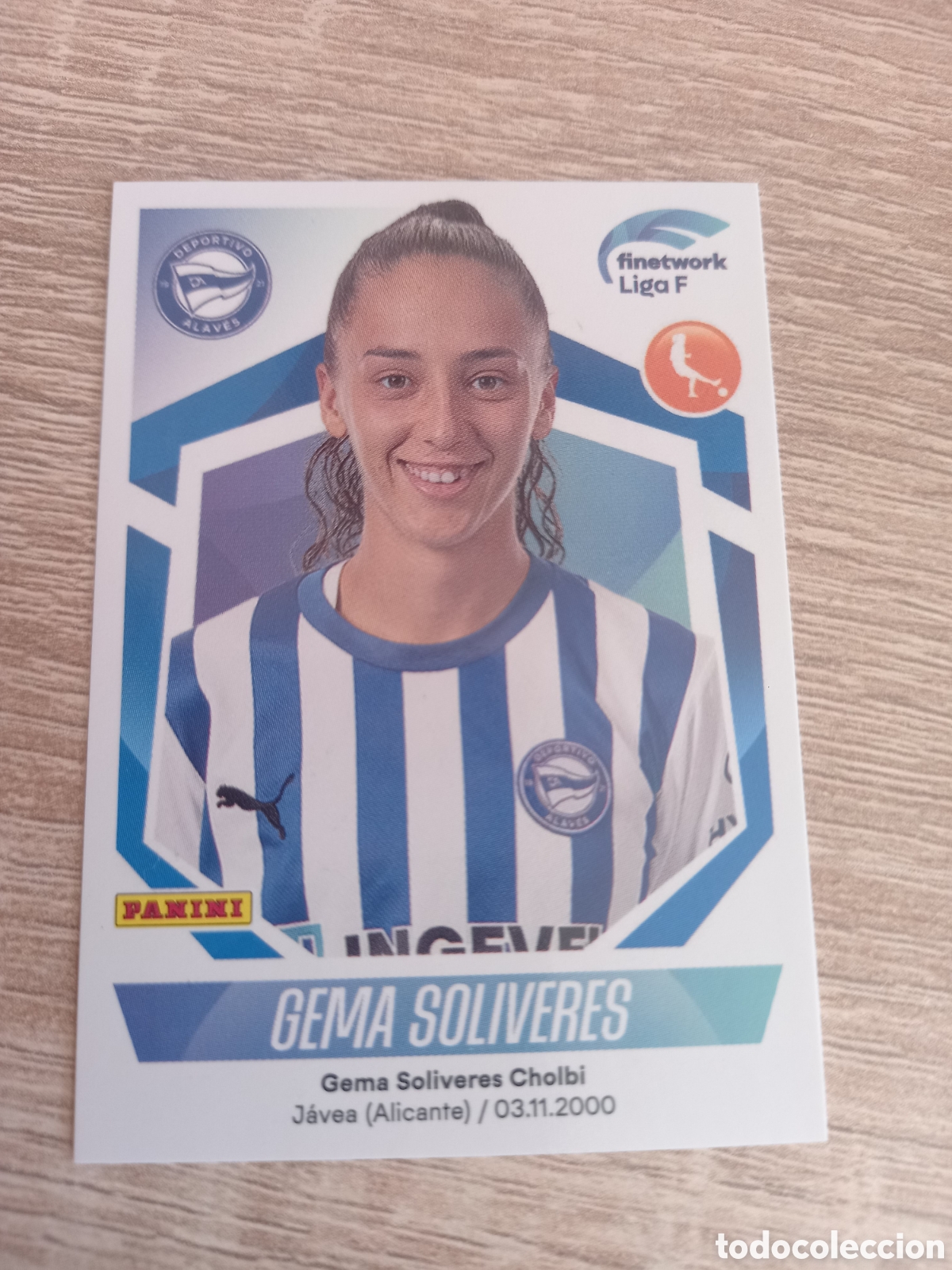 Figurine di Calcio: Panini liga femenina 2022 2023 22 23 61 Gema Soliveres Alav&eacute;s