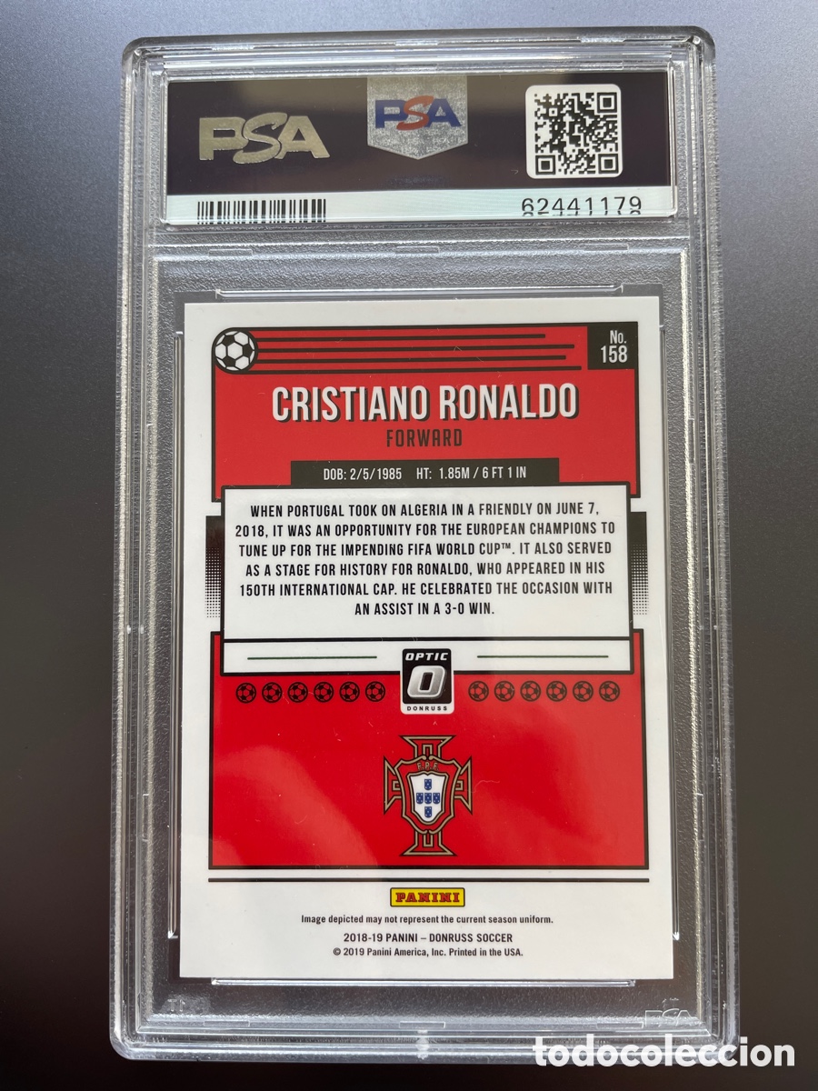 2018 Panini Donruss 158 Cristiano Ronaldo PSA 10 buy