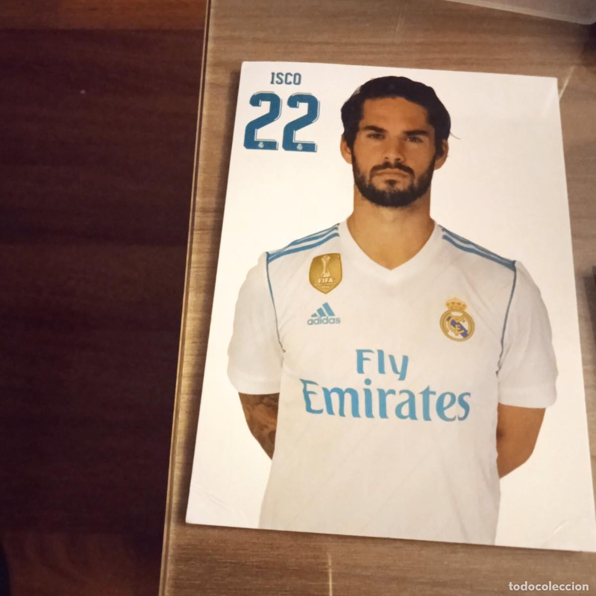 Cromos de f&uacute;tbol: Postal de Isco (Real Madrid) - Foto 1