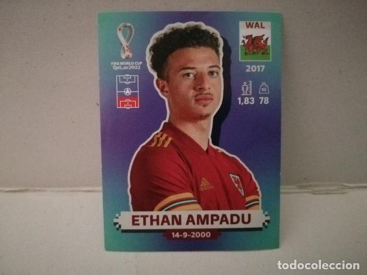 Fu&szlig;ball-Sticker: cromo futbol mundial 2022 qatar fifa world cup gales 5 ETHAN AMPADU