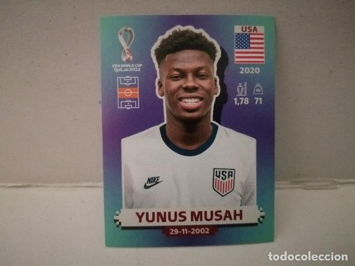 Football Stickers: cromo futbol mundial 2022 qatar fifa world cup USA 15 yunus musah