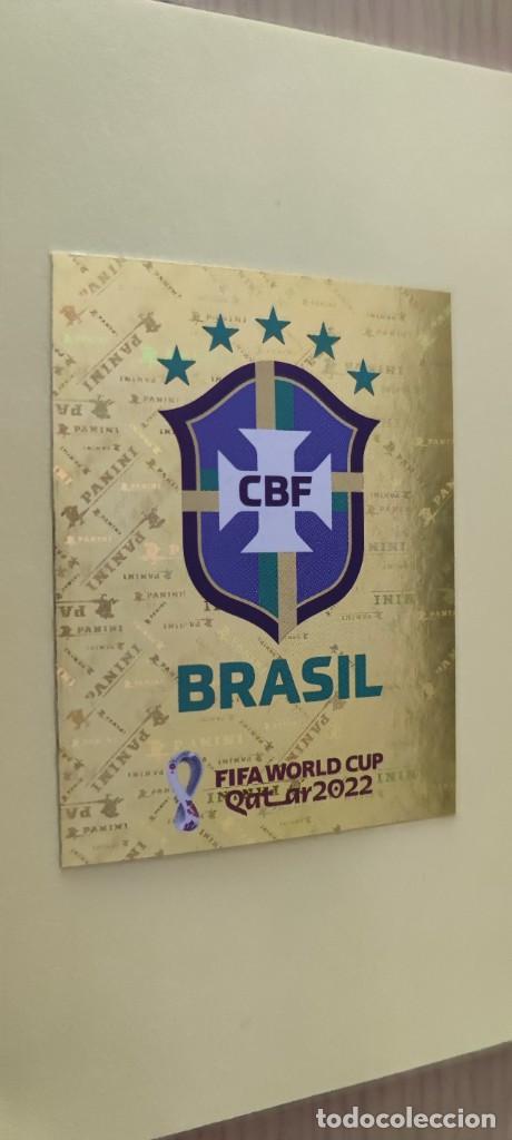 Cromos de f&uacute;tbol: CROMO COPA MUNDIAL DE F&Uacute;TBOL QATAR 2022 - 22 (PANINI) - BRA BRASIL 2 - ESCUDO