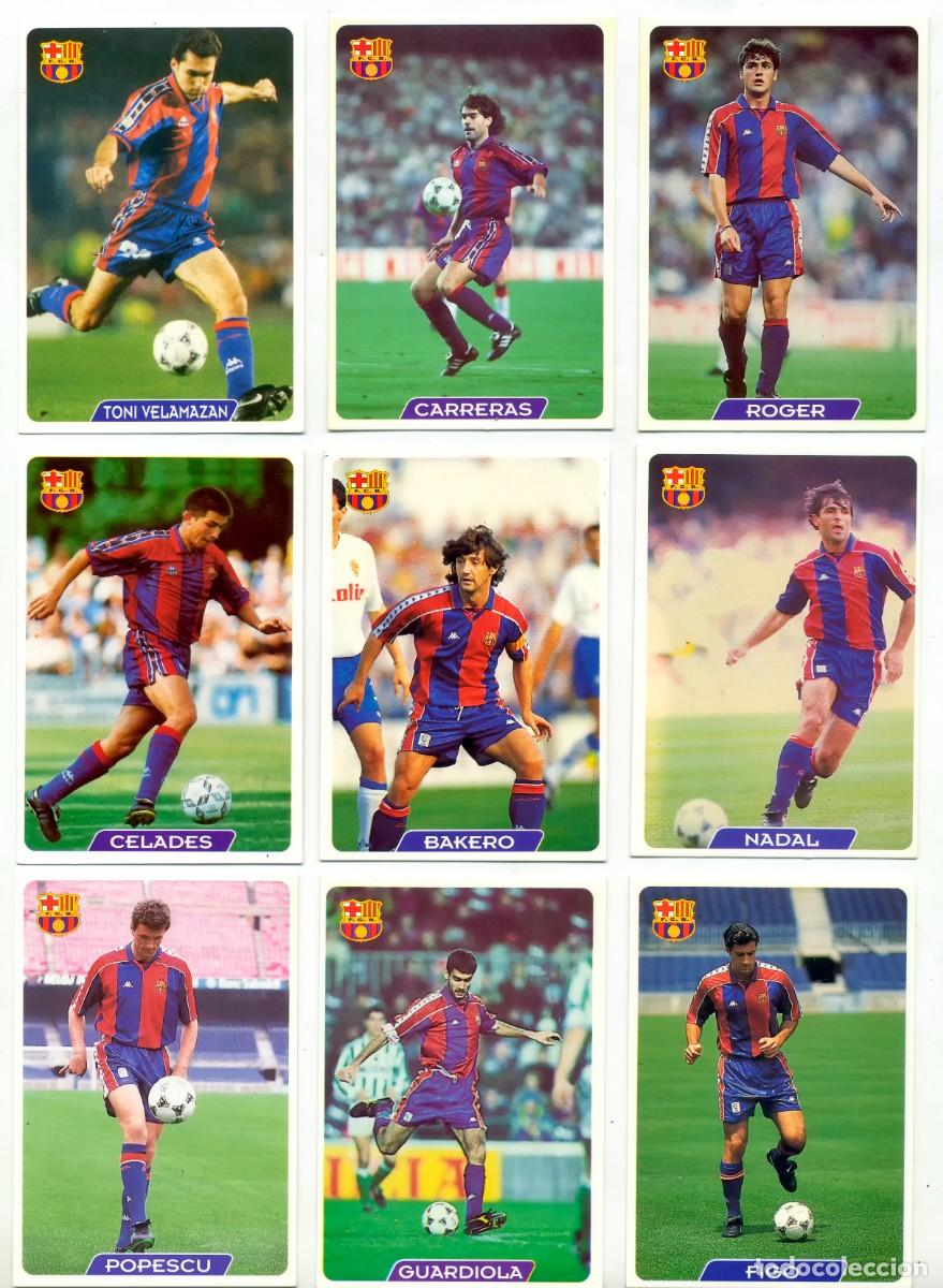 Cromos de f&uacute;tbol: CELADES N&ordm; 64 UH F.C BARCELONA MUNDICROMO MC FICHAS LIGA 95 96 1995 1996 BAR&Ccedil;A NUEVO