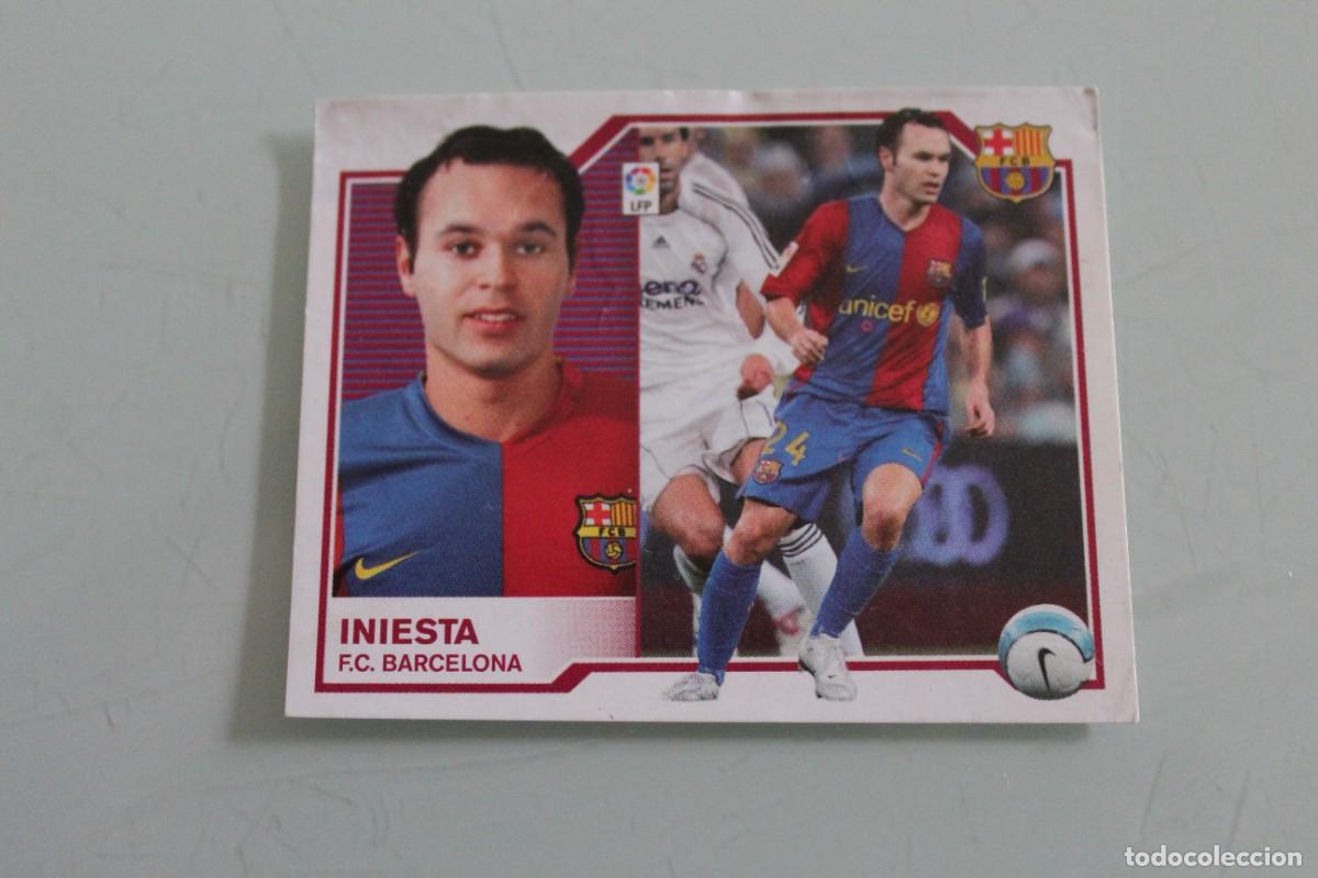 Football Stickers: ESTE 07 08 INIESTA RECUPERADO DE &Aacute;LBUM
